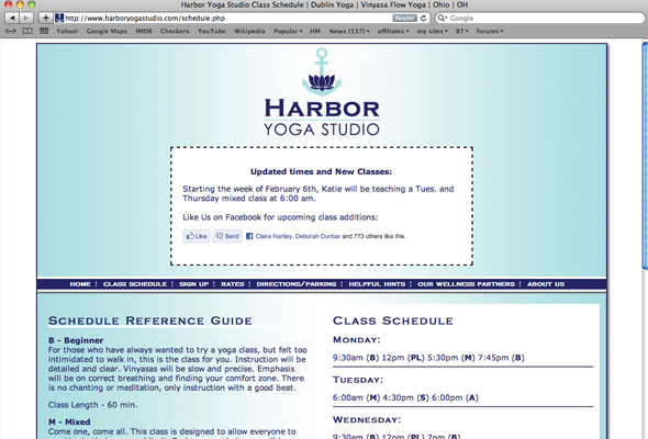 Harbor Yoga Studio Portfolio Picture