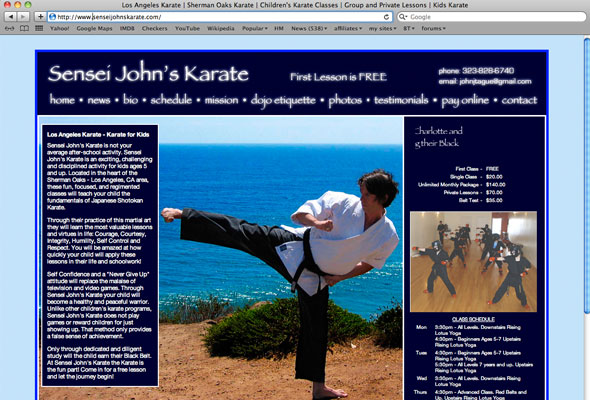 Sensei John's Karate Portfolio Picture